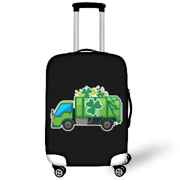 Discover Clover Truck St Patricks Day Full Green Shamrock Luggage Covers