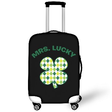Discover Mrs. Lucky Shamrock Green Clover St Patricks Day Luggage Covers