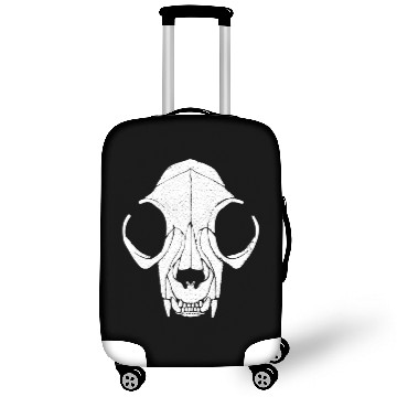 Discover New Design Cat Skull Pointillism Best Seller Luggage Covers