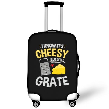 Discover I Know It's Cheesy But I Feel Grate Foodie Cheese Luggage Covers