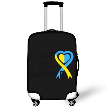 Discover Down Syndrome Awareness I Love My Brother Luggage Covers