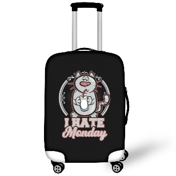 Discover I hate mondays cat cats or kitten gift for mondays Luggage Covers