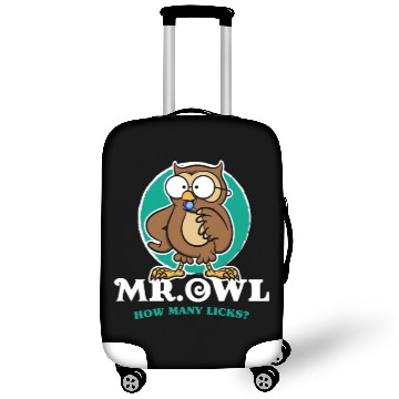 Discover Mr Owl How Many Licks Lollipop Animal Funny Cute Luggage Covers
