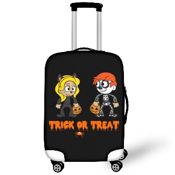 Discover Halloween Trick or Treat Zombie Horror Pumpkin Luggage Covers