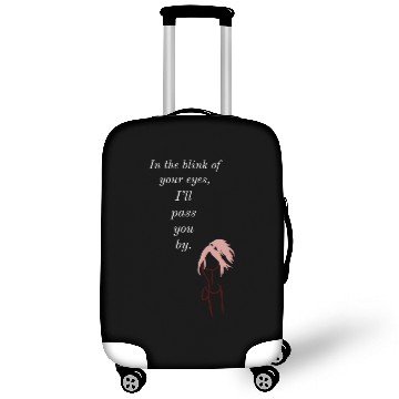 Discover In The Blink Of Your Eyes ( White Text ) Luggage Covers