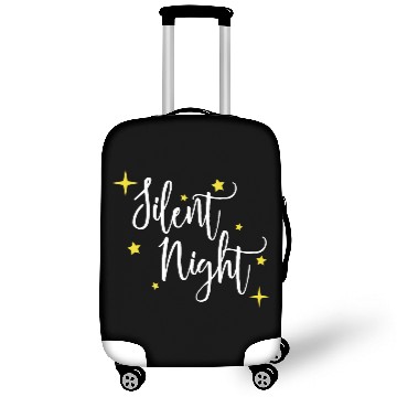 Discover Christmas Silent Night gift idea qoute xmas carol Luggage Covers