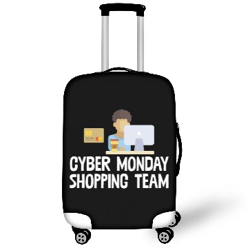 Discover Cyber Monday Shopping Team Funny Online Shopper Luggage Covers
