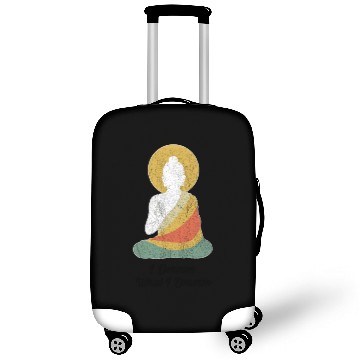 Discover Funny buddha buddhism meditation peace dharma zen Luggage Covers