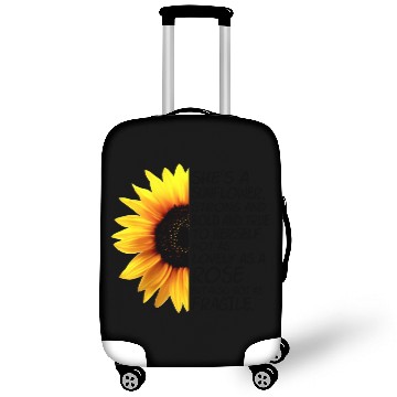 Discover she is a sunflower strong and bold and true to her Luggage Covers