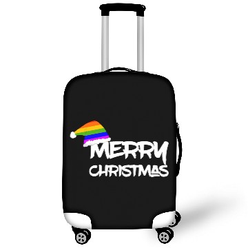 Discover Merry Christmas LGBT Gay Pride Rainbow Luggage Covers