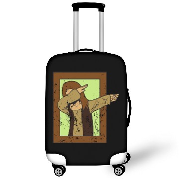 Discover Retro Vintage Grunge Style Dabbing Dab Mona Lisa Luggage Covers