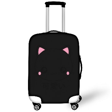Discover Cute Kawaii Cat Face Japanese Anime Luggage Covers