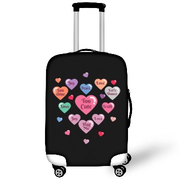 Discover Valentine's Day Heart Candy Luggage Covers for Men Woman