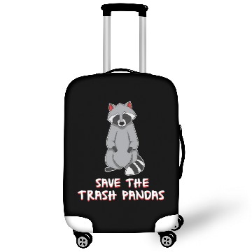 Discover Save The Trash Pandas Raccoon Funny Lovers Gift Luggage Covers