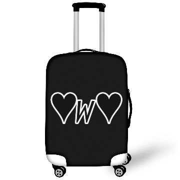 Discover uwu heart eyes emoticon meme cute face socialmedia Luggage Covers
