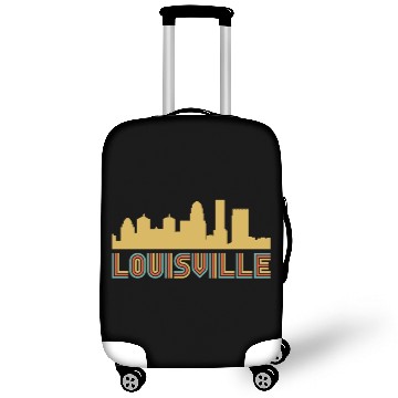 Discover Vintage Retro Louisville Kentucky Skyline Luggage Covers