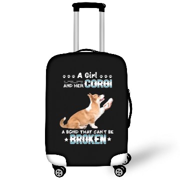 Discover a girl and her corgi a bond that cant be broken do Luggage Covers