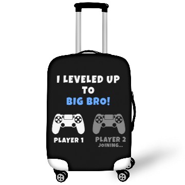 Discover I leveled up to Big Bro! Brother Gamer Luggage Covers