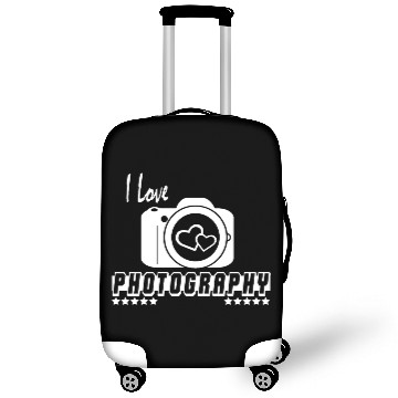 Discover I love Photography! for photographs Luggage Covers