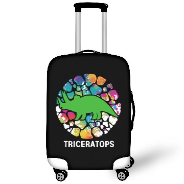 Discover Triceratops Horned Dinosaur Fossil Extinct Armored Luggage Covers