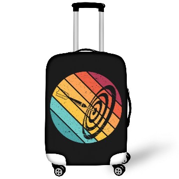 Discover Darts funny dart bullseye arrow gift board retro Luggage Covers