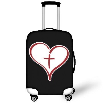 Discover Heart And Crucifix - Hope Faith Design Luggage Covers