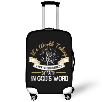 Discover Motivated By Faith In God's Word Luggage Covers