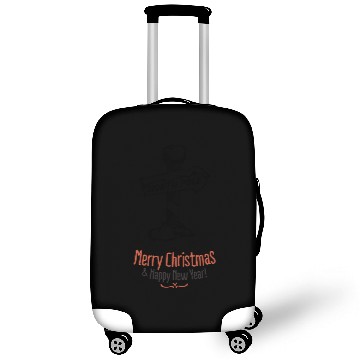 Discover Merry Christmas Happy new year north pole gift Luggage Covers