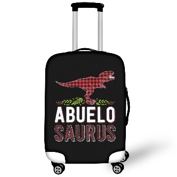 Discover Abuelo Saurus T Rex Red Plaid Matching Family Luggage Covers