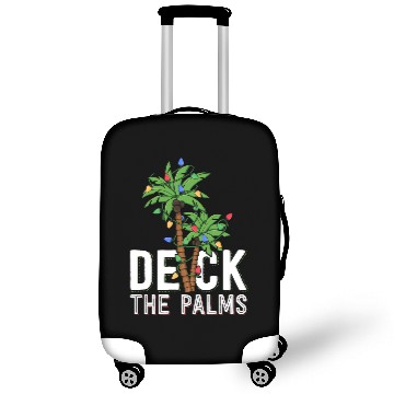 Discover Deck The Palm Tree Lights Tropical Hawaii Family Luggage Covers