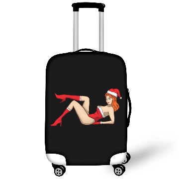 Discover Sexy Christmas Pin Up Girl Luggage Covers