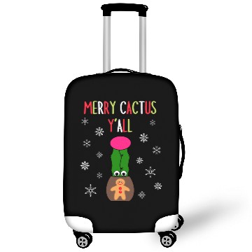 Discover Merry Cactus Y'all - Hybrid Cactus In Gingerbread Luggage Covers