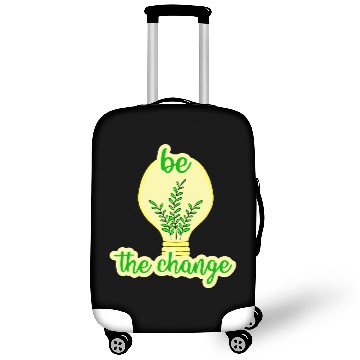 Discover Be the change. Green vibes. Think green. Eco quote Luggage Covers