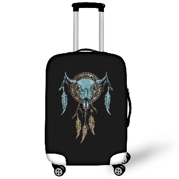 Discover Womens Street Style Bull Skull Rodeo Luggage Covers