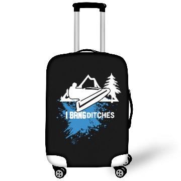 Discover Snowmobile Ski Skiing Snowboard Snowman Snow Stunt Luggage Covers