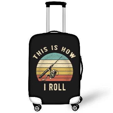 Discover Fishing Retro - This Is How I Roll Fisherman Gift Luggage Covers