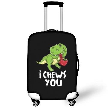 Discover I Chews You T-Rex Dinosaur Dino Valentines Day Luggage Covers