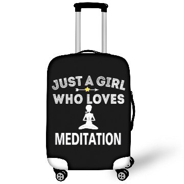 Discover Meditating Girl loves Meditation Om Buddhism Luggage Covers