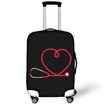 Discover Valentines Day Stethoscope Heart Nurse Doctor Luggage Covers