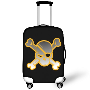 Discover Skull And Crossbones Black And Gold Gifts Luggage Covers