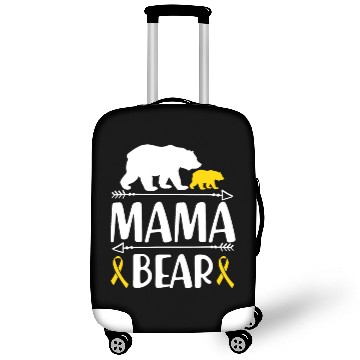 Discover Mama Bear Childhood Cancer Awareness Gift Luggage Covers