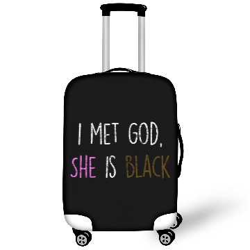 Discover i met god, she is black Black Lives Matter Luggage Covers