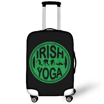 Discover Funny Sarcastic Irish Yoga St Patty's Day Drinking Luggage Covers