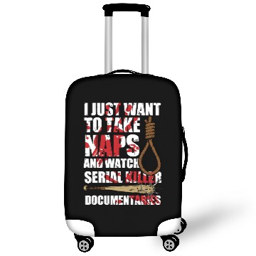 Discover Take Naps And Watch Serial Killer Horror Movie Luggage Covers