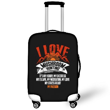Discover Mushroom Hunting Hobby Meditation stress relief Luggage Covers