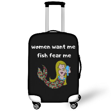 Discover women want me fish fear me Luggage Covers