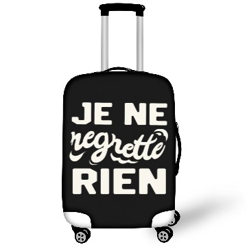 Discover France I Have No Regrets French Luggage Covers