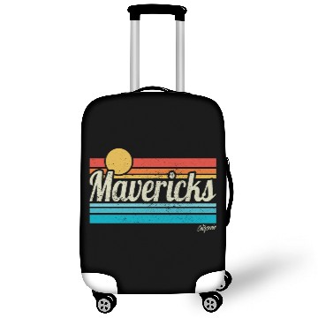 Discover Mavericks California Retro Sunset Surfer Trip Love Luggage Covers