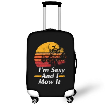 Discover Vintage I'm Sexy And I Mow It Lawn Mower Luggage Covers