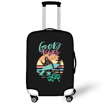 Discover Good V Sasquatch - Hang Loose Surfing Bigfoot Luggage Covers